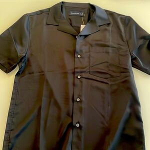Abercrombie and Fitch satin short sleeve shirt